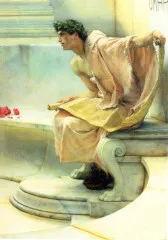 A reading of Homer, detail [2] - Alma-Tadema